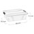Siena HOME R07910 Anzio Storage Box Lid Transparent 7L 385x111x254mm 4pc
