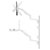 SpeaKa Professional SP-13776144 Monitor Wall Mount 17-49in White Height-Adj.