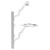 SpeaKa Professional SP-13776144 Monitor Wall Mount 17-49in White Height-Adj.
