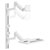 SpeaKa Professional SP-13776144 Monitor Wall Mount 17-49in White Height-Adj.