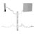 SpeaKa Professional SP-13776144 Monitor Wall Mount 17-49in White Height-Adj.