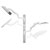 SpeaKa Professional SP-13776144 Monitor Wall Mount 17-49in White Height-Adj.