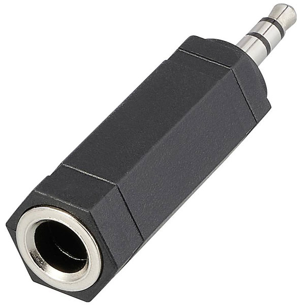SpeaKa Professional SP-13808968 Audio Adapter 3.5mm Plug to 6.35mm...