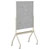SpeaKa Professional SP-14124296 Magnetic Glass Whiteboard 907x1107mm White Grey