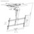 SpeaKa Professional SP-14131076 TV Ceiling Mount 43-86 Swivel Tilt Adj Height