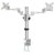 SpeaKa Professional SP-5986112 Dual Monitor Desk Mount 13-27 inch Adjustable