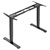 SpeaKa Professional SP-9414648 Electric Sit-Stand Desk Frame 62-128 cm Black