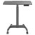 SpeaKa Professional SP-9957420 Electric Sit-Stand Desk 800x600mm 78-128cm Black