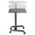 SpeaKa Professional SP-9957420 Electric Sit-Stand Desk 800x600mm 78-128cm Black