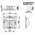 Telegartner 100021417 Network Outlet Flush Mount Insert Unequipped 2-Port White