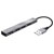 Trust 23786 Halyx Aluminium 4-Port Mini USB 2.0 Hub 480Mbps Compact Silver