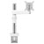 Vogel's 7121271 MOMO 2127 Monitor Desk Mount for 1 Display up to 43 White