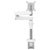 Vogel's 7121371 MOMO 2137 Monitor Desk Mount 10-43 White Adjustable