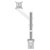 Vogel's 7141271 MOMO 4127 Monitor Desk Mount 10-43 inch White Height-Adjustable