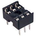 TruConnect 6 Pin DIL Socket 7.62mm No Central Support (Tube of 80)