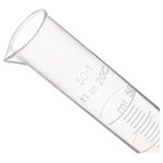 Rapid ECH0354C Cylinder Measuring Graduated-Hexagonal, Cap. 50ml, Polypropylene