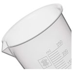 Rapid ECH0137C Beaker - Euro Design, Polypropylene, 250 x 10ml