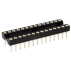 TruConnect 28 Pin 0.3in Turned Pin Socket