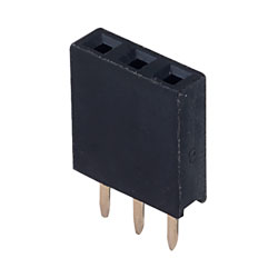 Oupiin 2044-1*03G00SB 3 Pole Straight Single Row Socket