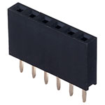 Oupiin 2044-1*06G00SB 6 Pole Straight Single Row Socket