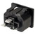 Inalways 0718-1-PW IEC 6.3mm Push Fit Outlet