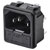 TruComponents 230399 IEC connector C14 Plug, vertical: Pins: 3 10 A