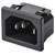 TruComponents 230402 IEC connector C14 Plug, vertical: Pins: 3 10 A