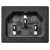 TruComponents 230402 IEC connector C14 Plug, vertical: Pins: 3 10 A