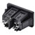 TruComponents 230406 IEC connector C8 Plug, vertical: 2.5 A