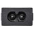 TruComponents 230406 IEC connector C8 Plug, vertical: 2.5 A