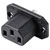 TruComponents 230407 IEC connector C13 Socket,Vertical Pins: 3 10 A