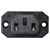 TruComponents 230407 IEC connector C13 Socket,Vertical Pins: 3 10 A