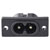 TruComponents 230411 IEC connector Plug, vertical: C8 Pins: 2 2.5 A