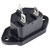 TruComponents 230412 IEC connector C8 Plug, vertical: Pins: 3 10 A