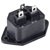 TruComponents 230413 IEC connector C8 Socket,Vertical Pins: 3 10 A