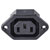 TruComponents 230413 IEC connector C8 Socket,Vertical Pins: 3 10 A