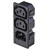 TruComponents 230414 IEC connector C13, C14 Socket,Vertical: Pins: 3 10 A