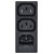 TruComponents 230414 IEC connector C13, C14 Socket,Vertical: Pins: 3 10 A