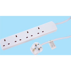 Mercury 430.003UK UK 4-Gang Extension Lead 2.0m