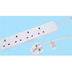 Mercury 430.003UK UK 4-Gang Extension Lead 2.0m