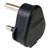 Masterplug PT15B 15A Round Pin Mains Plug Nylon Black