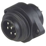 Hirschmann CA6GS 6 Pole + Earth Panel Plug