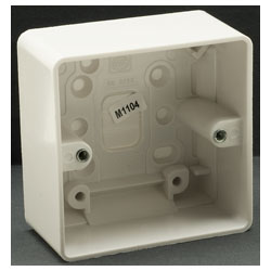 MK K2031 White 1g 40mm Back Box