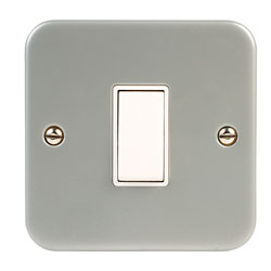 Click CL011 Switch Metal Clad 1 Gang | Rapid Online