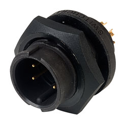 Switchcraft EN3P5M 5 Pole Weathertight Panel Plug | Rapid Online