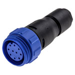 Bulgin PX0411/10S/6065 10 Pole In Line Socket Micro Buccaneer 400 Series