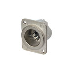 Neutrik XLR NC5MD-LX-M3 Nickel Plated Panel Mount Plug 5-Pole