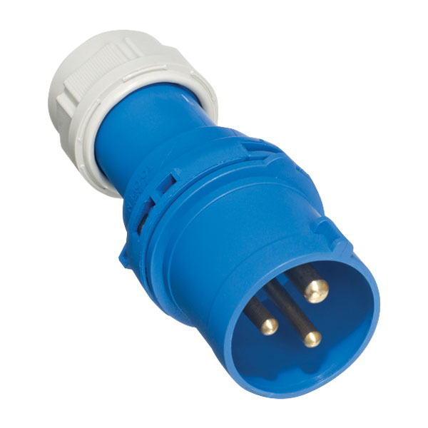 Europa ISS163P 230V 2P+E 16A Blue IP44 Surface Socket 1-2.5mm Cross Section 