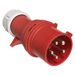 Europa IP325N 415V 3P+N+E 32A Red IP44 Plug 2.5 - 6mm Cross Section