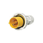 Europa IPW163F 110V 2P+E 16A Yellow IP67 Plugs 1 - 2.5mm Cross Section